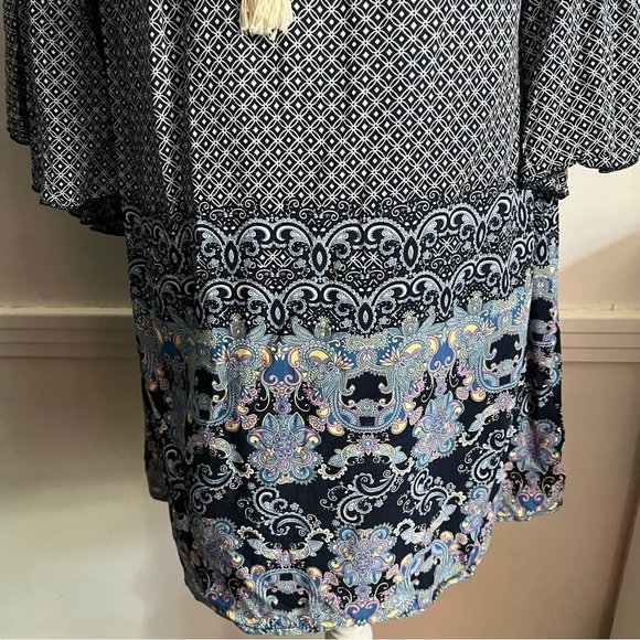 Altar’s State • Blue Navy Patterned Tunic - Picture 4 of 5